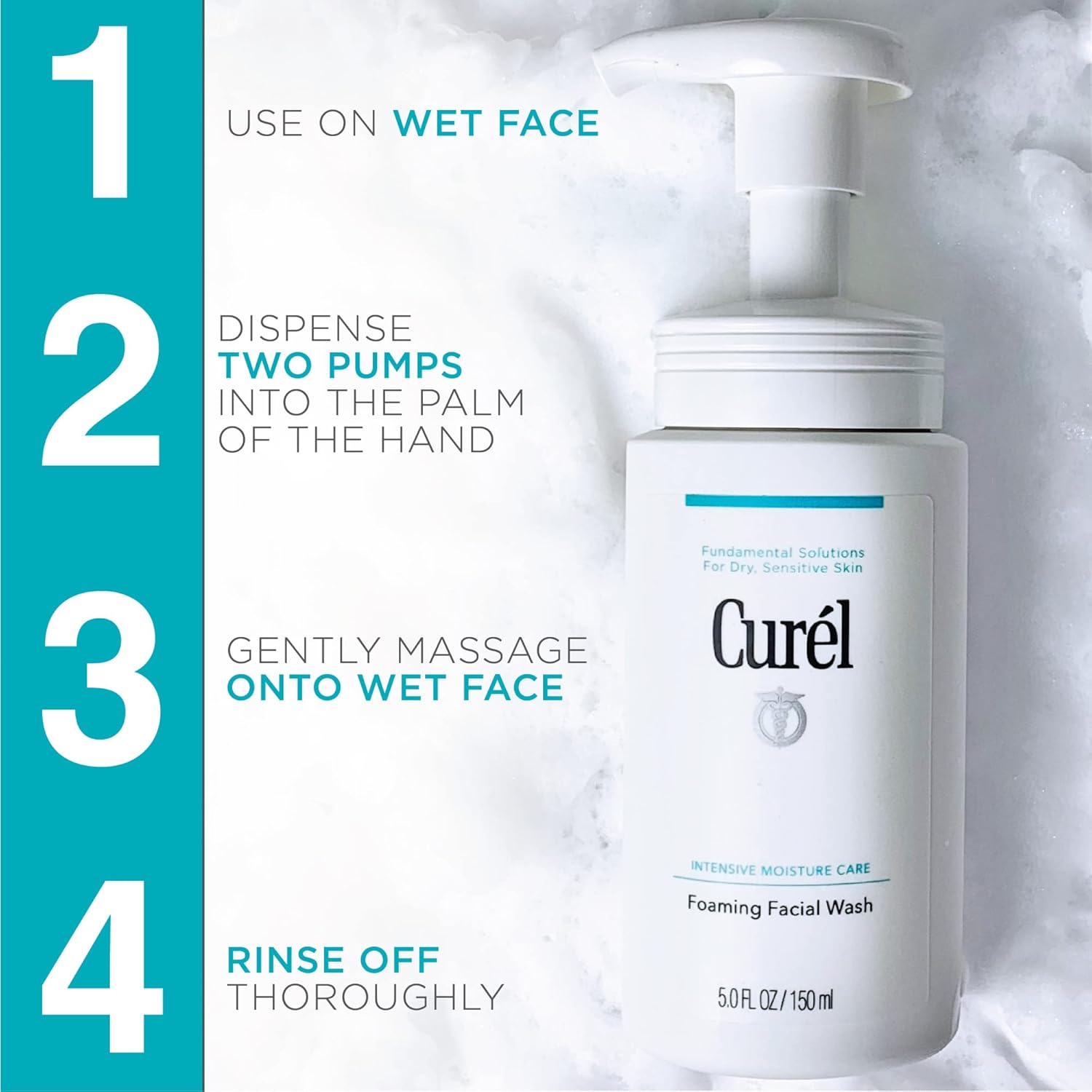 Curel Japanese Skin Care Foaming Daily Face Wash for Sensitive Skin - 图片 6