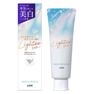 Lightee（ライティー） ホワイトニングケア ホワイトシトラスミント 100g 1本 ライオン 歯磨き粉 口臭予防 美白